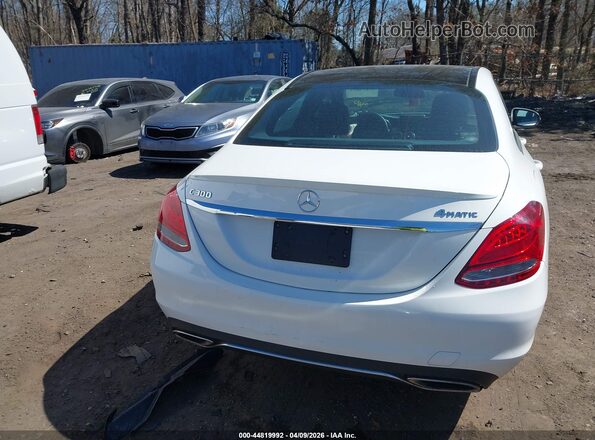 WDDWF4KB1JR418892 2018 MERCEDES-BENZ C-CLASS White 