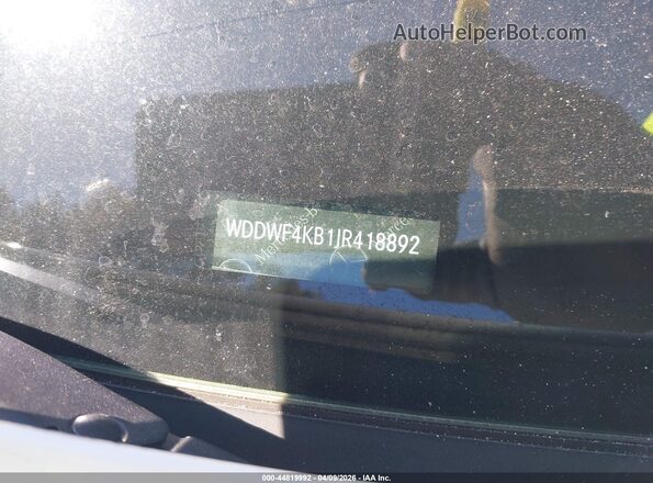 WDDWF4KB1JR418892 2018 MERCEDES-BENZ C-CLASS White 
