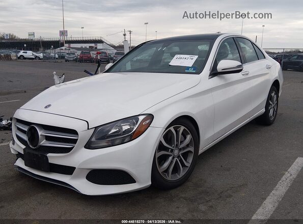WDDWF4KB3JR311293 2018 MERCEDES-BENZ C-CLASS White Առջևի ձախ երեք քառորդ տեսարան