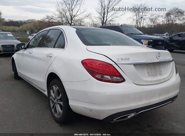 WDDWF4KB3JR311293 2018 MERCEDES-BENZ C-CLASS White Հետևի ձախ