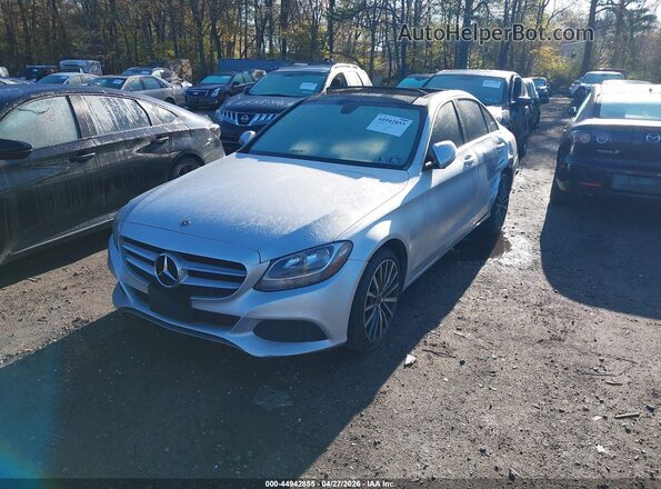 WDDWF4KB7JR327965 2018 MERCEDES-BENZ C-CLASS Серебряный Передняя левая четверть