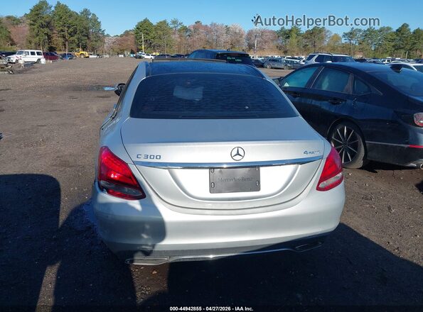WDDWF4KB7JR327965 2018 MERCEDES-BENZ C-CLASS Серебряный 