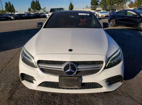 WDDWF6EB5LR552864 2020 MERCEDES-BENZ C White Front view