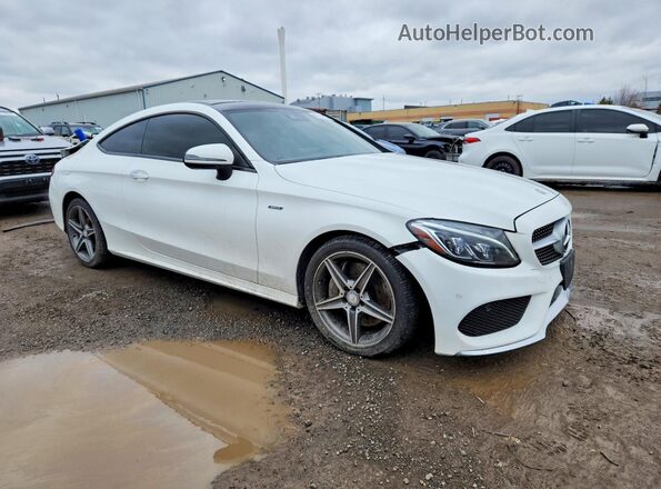WDDWJ4KB2HF360740 2017 MERCEDES-BENZ C White Przód prawy