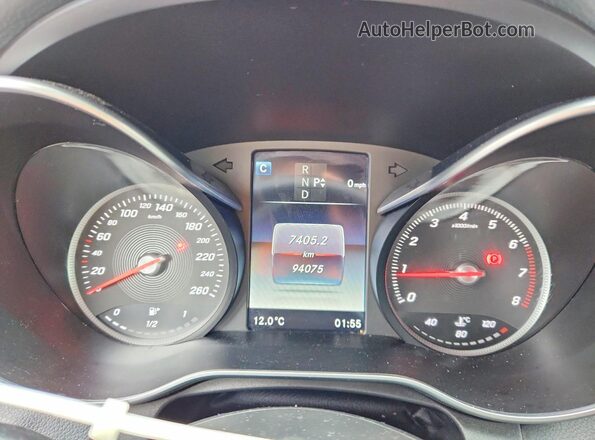 WDDWJ4KB2HF360740 2017 MERCEDES-BENZ C White Widok zestawu wskaźników