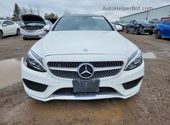 WDDWJ4KB2HF360740 2017 MERCEDES-BENZ C White Widok z przodu