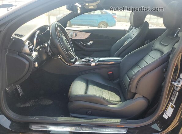 WDDWJ4KB7JF675183 2018 MERCEDES-BENZ C Black წინა სალონის ხედი