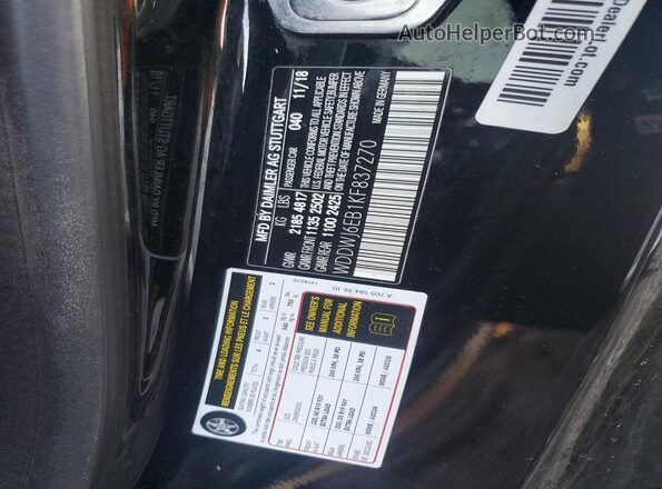 WDDWJ6EB1KF837270 2019 MERCEDES-BENZ C Black ძრავის განყოფილების ხედი