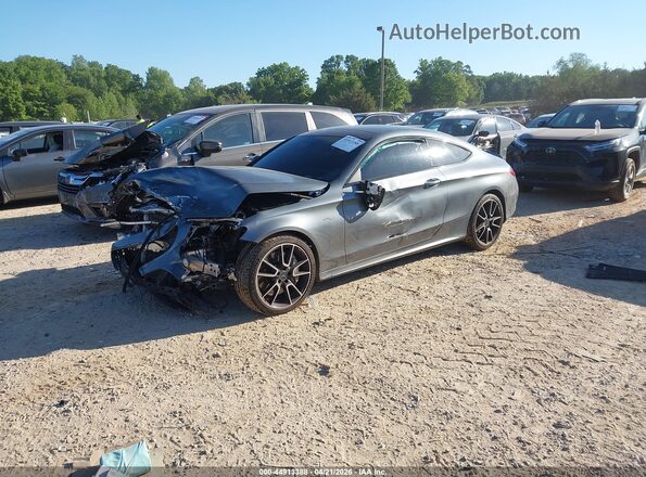 WDDWJ6EB2JF758835 2018 MERCEDES-BENZ AMG C 43 Gray Przód lewy