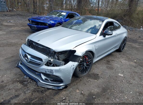 WDDWJ8HB5JF602358 2018 MERCEDES-BENZ AMG C 63 Silver Przód lewy