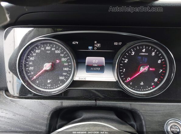 WDDZF4JB0KA555787 2019 MERCEDES-BENZ E-CLASS Black Հետևի նստատեղերի տեսք