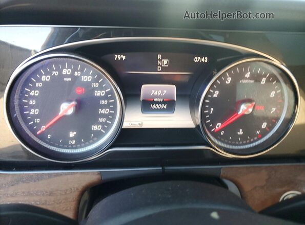 WDDZF4JB3HA181765 2017 MERCEDES-BENZ E Blue Instrument cluster view
