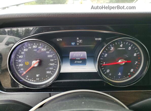 WDDZF4KB2JA371898 2018 MERCEDES-BENZ E Gray Вид щитка приладів