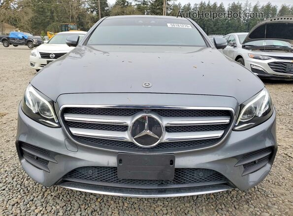 WDDZF4KB2JA371898 2018 MERCEDES-BENZ E Gray Вид спереду