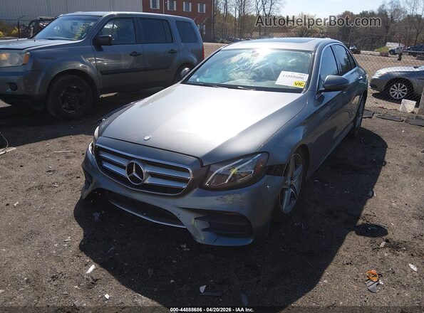 WDDZF4KB3HA219705 2017 MERCEDES-BENZ E-CLASS Gray Front left