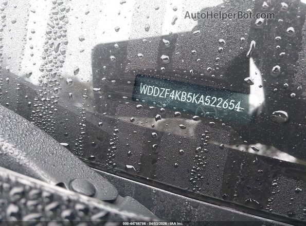 WDDZF4KB5KA522654 2019 MERCEDES-BENZ E-CLASS Черный 