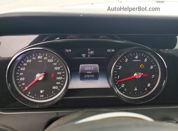 WDDZF4KB6HA093517 2017 MERCEDES-BENZ E Gray Вид щитка приладів