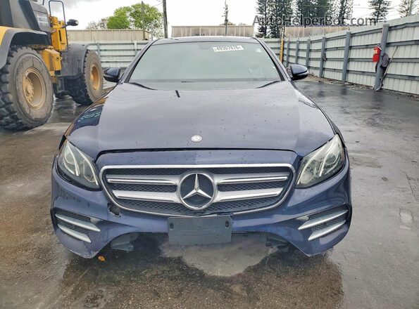 WDDZF4KB8HA065248 2017 MERCEDES-BENZ E Blue Widok z przodu