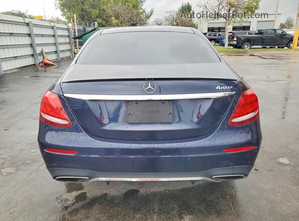 WDDZF4KB8HA065248 2017 MERCEDES-BENZ E Blue Widok z tyłu