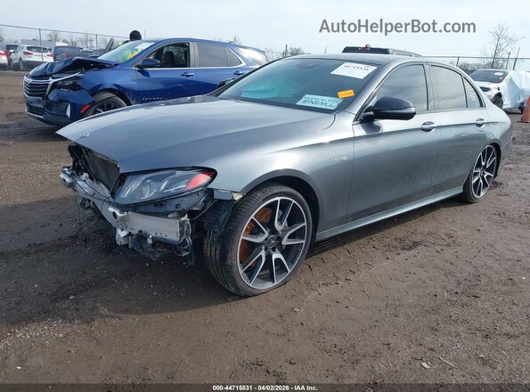 WDDZF6EB0JA464832 2018 MERCEDES-BENZ AMG E 43 Серый Передняя левая четверть