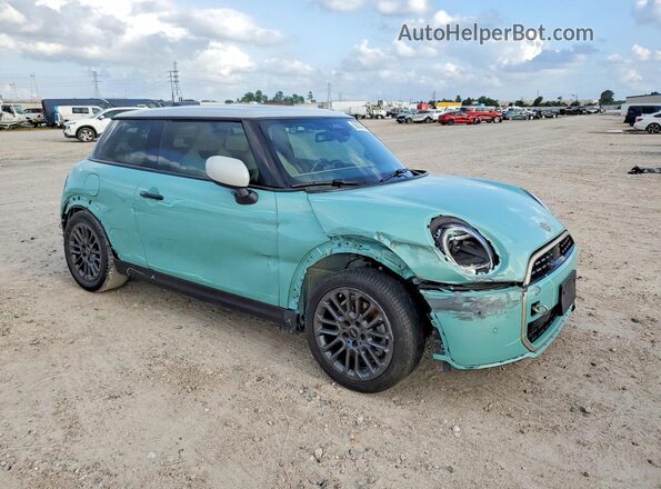 WMW13GD05S2W90198 2025 MINI COOPER Turquoise Передня права чверть