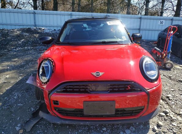 WMW23GD07S2W37393 2025 MINI COOPER Red Vista frontal