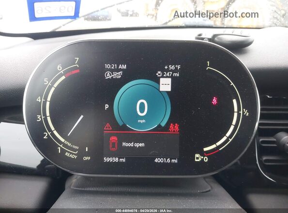 WMW33DH00N2P72748 2022 MINI HARDTOP Gray Вид задніх сидінь