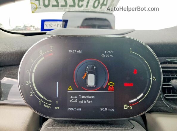 WMW53DH01P2T73486 2023 MINI COOPER Black Vista del cuadro de instrumentos