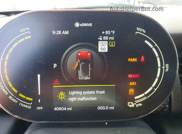 WMWXP3C0XM2P38824 2021 MINI COOPER Красный Вид щитка приборов