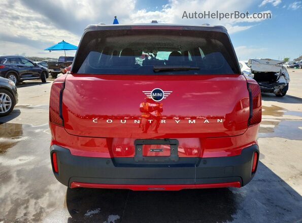 WMZ23GA09S7P56895 2025 MINI COUNTRYMAN Red Вид ззаду