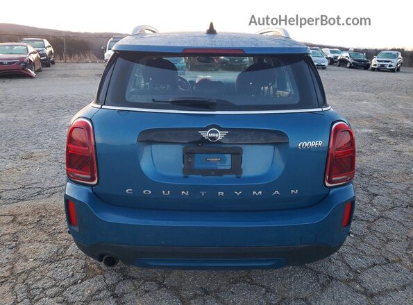 WMZ43BR00N3N69072 2022 MINI COOPER Синий Вид сзади