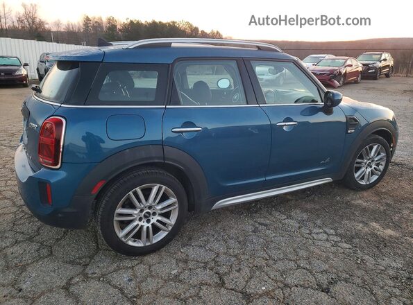 WMZ43BR00N3N69072 2022 MINI COOPER Синий Задняя правая четверть