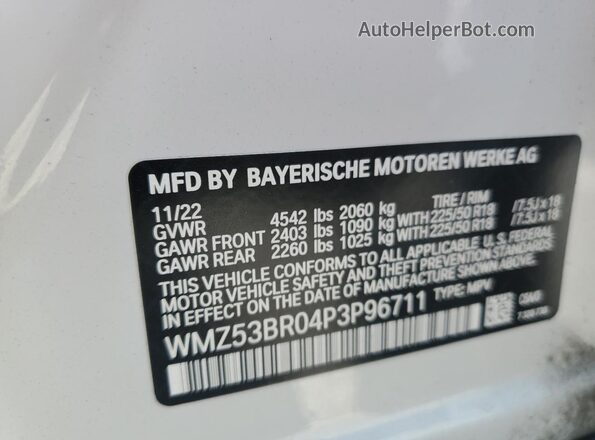 WMZ53BR04P3P96711 2023 MINI COOPER Белый Вид подкапотного пространства