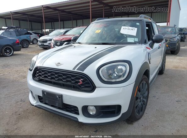 WMZYT5C59K3G92116 2019 MINI COUNTRYMAN White Առջևի ձախ երեք քառորդ տեսարան