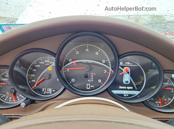 WP0AA2A71GL005144 2016 PORSCHE PANAMERA White Instrument cluster view