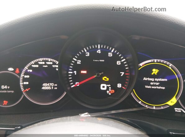 WP0AA2A7XKL100083 2019 PORSCHE PANAMERA White უკანა სავარძლების ხედი