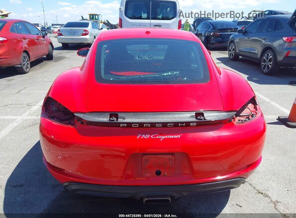 WP0AA2A82JK260357 2018 PORSCHE CAYMAN Red 
