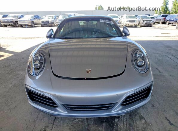 WP0AA2A92JS105980 2018 PORSCHE 911 Silver წინა ხედი
