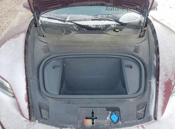 WP0AB2Y15NSA45487 2022 PORSCHE TAYCAN Burgundy Вид задньої частини салону