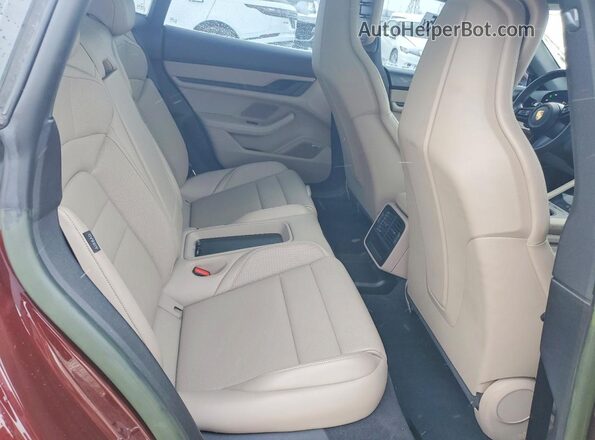WP0AB2Y15NSA45487 2022 PORSCHE TAYCAN Burgundy Вид задніх сидінь