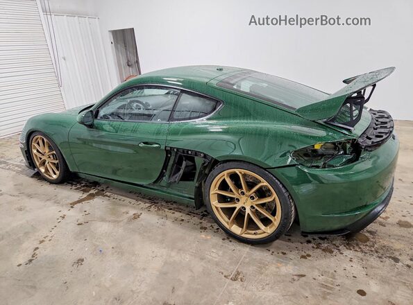 WP0AC2A87NS275579 2022 PORSCHE CAYMAN Green Rear left
