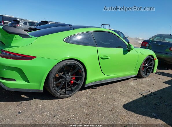 WP0AC2A95JS175760 2018 PORSCHE 911 Green Widok wnętrza z tyłu