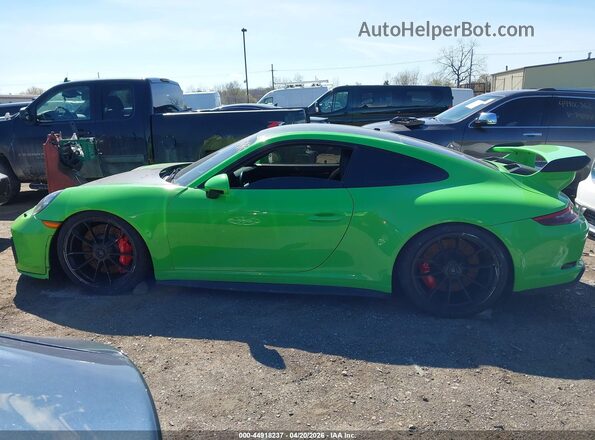 WP0AC2A95JS175760 2018 PORSCHE 911 Green Widok wnętrza 360 stopni