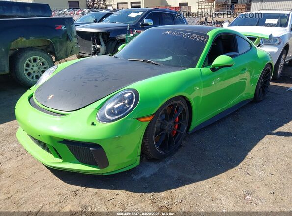 WP0AC2A95JS175760 2018 PORSCHE 911 Green Przód lewy