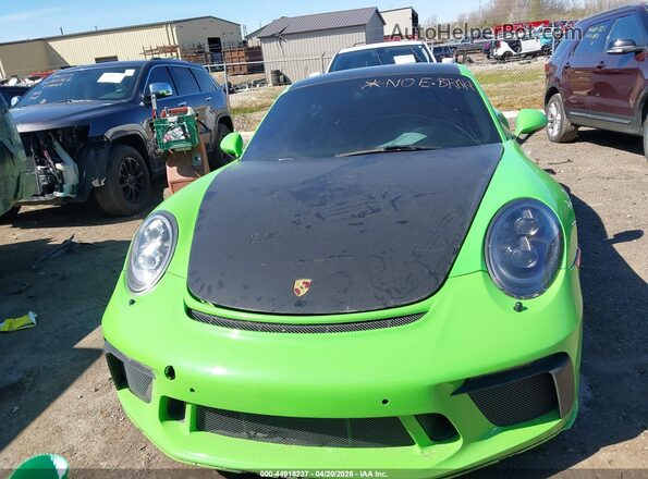 WP0AC2A95JS175760 2018 PORSCHE 911 Green Widok zestawu wskaźników