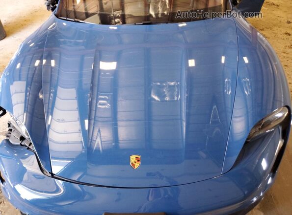 WP0AC2Y16NSA54096 2022 PORSCHE TAYCAN Blue Вид задньої частини салону