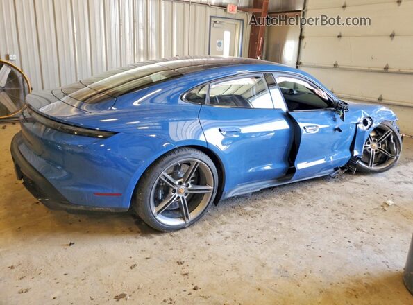 WP0AC2Y16NSA54096 2022 PORSCHE TAYCAN Blue Задня права чверть