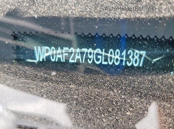WP0AF2A79GL081387 2016 PORSCHE PANAMERA Черный Вид подкапотного пространства