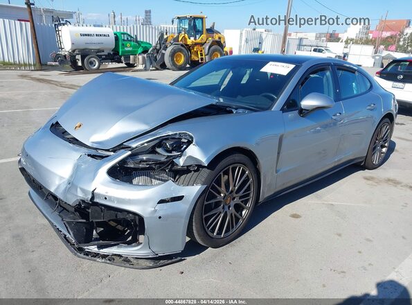 WP0AJ2A74PL101804 2023 PORSCHE PANAMERA Silver Առջևի ձախ երեք քառորդ տեսարան