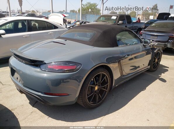 WP0CA2A82JS210857 2018 PORSCHE BOXSTER Серый Задняя правая четверть